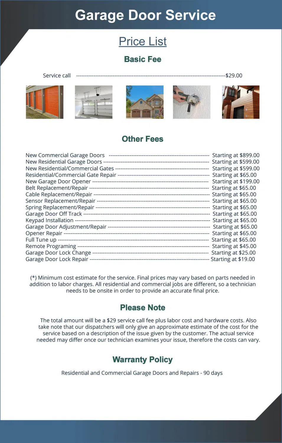 Exclusive Garage Door Service Peoria, AZ 480-435-9658